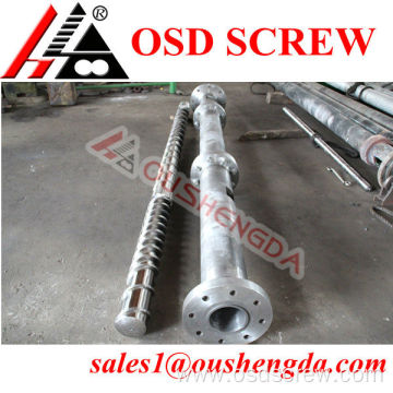 vented single extruder screw barrel for pvc recycle
